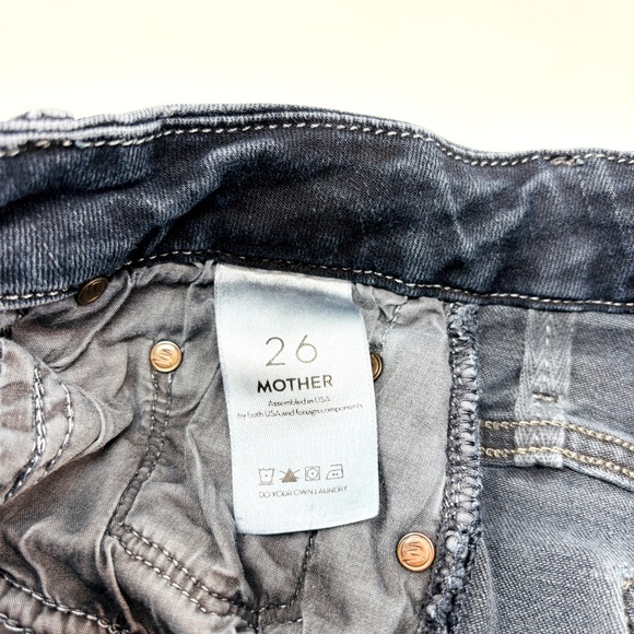 MOTHER High Waisted Looker Ankle Fray - Last Call - 26 - Picture 8 of 10